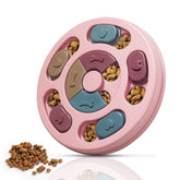 DR CATCH dog puzzles pink top view for mental enrichment.