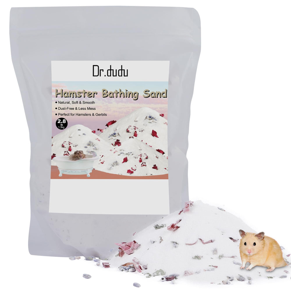 DR.DUDU hamster bath sand dust-free desert texture for gentle grooming