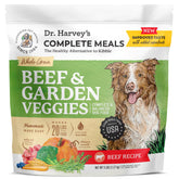 Dr. Harvey's Beef and Garden Veggies packaging signals premium, human-grade ingredients.
