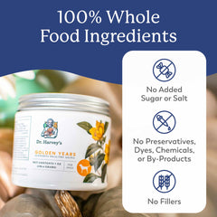 Close-up of the herbal blend highlighting nutrient-dense ingredients.