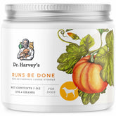 Dr. Harvey's Runs Be Done bottle front view for dogs, supporting digestive comfort