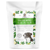 Dr. Harvey's Veg-to-Bowl base ingredients showcase 9 veggies and eggshell calcium for balanced meals.