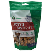 Dr. Marty Joey's Favorite Salmon Dog Treat 4 oz packaging—premium freeze-dried salmon for all-breeds, ideal training rewards.