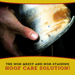 Dr. Naylor Hoof 'N Heal on a sheep hoof in a farm setting for routine care