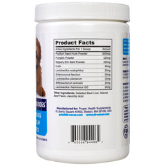 Dr. Oscar Gut Health scoop shows measured serving for gradual digestion support.