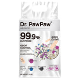 Dr. PawPaw tofu cat litter bag front with jasmine scent for a fresher home.