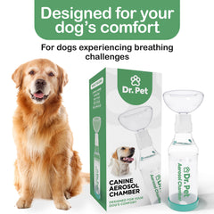Dr. Pet Dog Aerosol Chamber side masks display three sizes for comfortable fit.