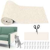 Draupnir Cat Scratching Mat unrolled on sofa showing extended surface protection