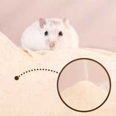 DR.DUDU soft bath sand for rodents helps remove grease and hairs.