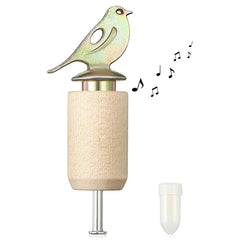 Dreyoo Bird Whistle wood-color view highlighting lifelike chirps for outdoor bird watching.