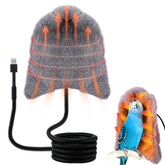 Dreyoo Snuggle Up front view shows safe 5V warmth for parrots.