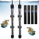 Dreyoo two-pack submersible aquarium heater in tank delivering steady warmth for fish