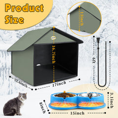Dreyoo warm water bowls sustain feral cats in winter