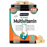 DRFOSTER Dog Multivitamin bottle showcasing 180 bites for daily canine wellness.