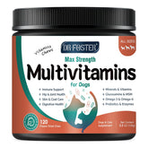DRFOSTER dog multivitamin bottle front for everyday joint and immune support.