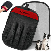 Dropereum pet hair removal glove close-up shows electrostatic lift for quick fur removal.