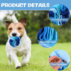 Droutti snuffle mat polar fleece closeup highlights soft, durable multi-layer fabric for lasting play.