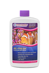 DrTim’s Aquatics Re-Fresh Reef bottle-pour demonstrates easy dosing for clearer water.