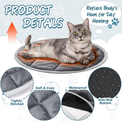 Drydiet cat bed on sofa gray 16in shows versatile placement.