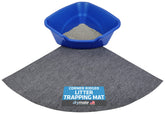 Drymate corner cat litter trapping mat ridged design front view traps litter and protects floors.