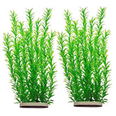 DSkoiph 21-inch aquarium plants left view adds lush vertical decor for easy setup.