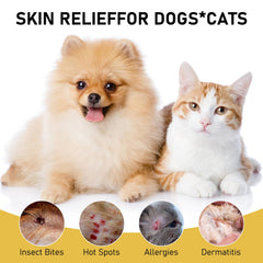 dssuoa-pet-skin-soothing-spray-mist-application offers easy, even coverage for itchy skin.