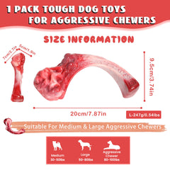 DSUMD beef-flavor chew toy entices prolonged chewing with savory scent.