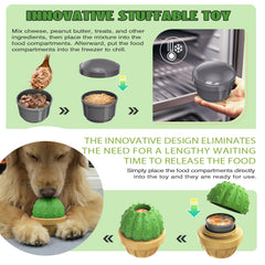 DSUMD slow puzzle feeder green promotes controlled treat pacing