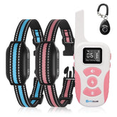 DTCollar 2-in-1 bark and shock collar in use for versatile dog training indoors or outdoors.