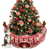 DTGDASCF Cat Donut Tunnel under Christmas tree acts as protective skirt for decor.
