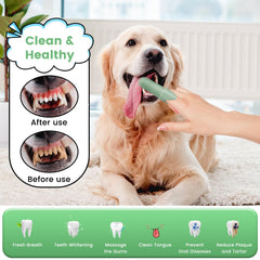 Duckart dog toothbrush with soft bristles for gentle gum cleaning
