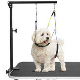 Duckygoo adjustable grooming arm with anti-slip clamp secures to tables for steadier grooming.