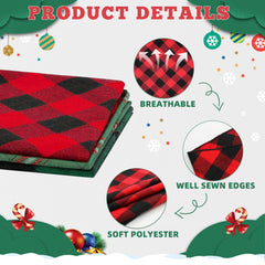 duludulu Merry Christmas Dog Bandana size 26x17 guide for medium to large dogs.