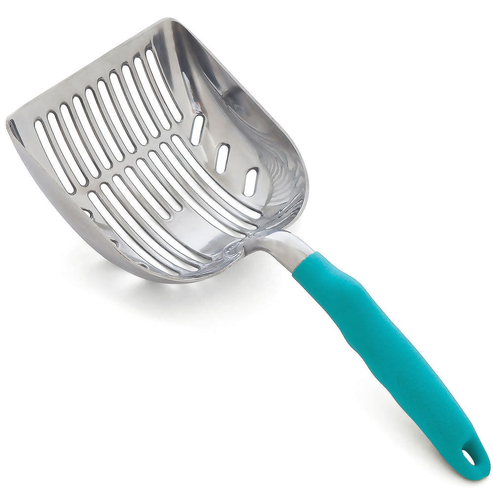 DuraScoop premium multicat scoop with ergonomic handle for easy litter cleanup