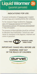 Durvet 2X Liquid Wormer pack-two-bottles emphasizes cost-effective parasite control.