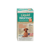 Durvet 2X Desparasitante líquido para perros, botella de 2 oz, desparasita de forma sencilla.
