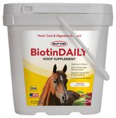 Durvet Biotin Daily 10lb bag front view showing convenient hoof and coat support