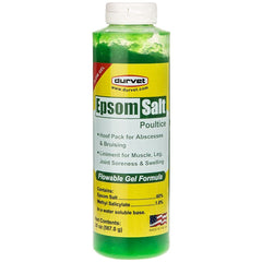 Durvet Equine Epsom Salt Poultice Flow Gel 20 oz for hoof care and leg comfort.