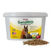 Durvet Equine Sandrid psyllium pellets value pack packaging for easy feeding and routine care.