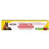 Durvet Ivermectin Paste bottle with apple flavor eases horse deworming.