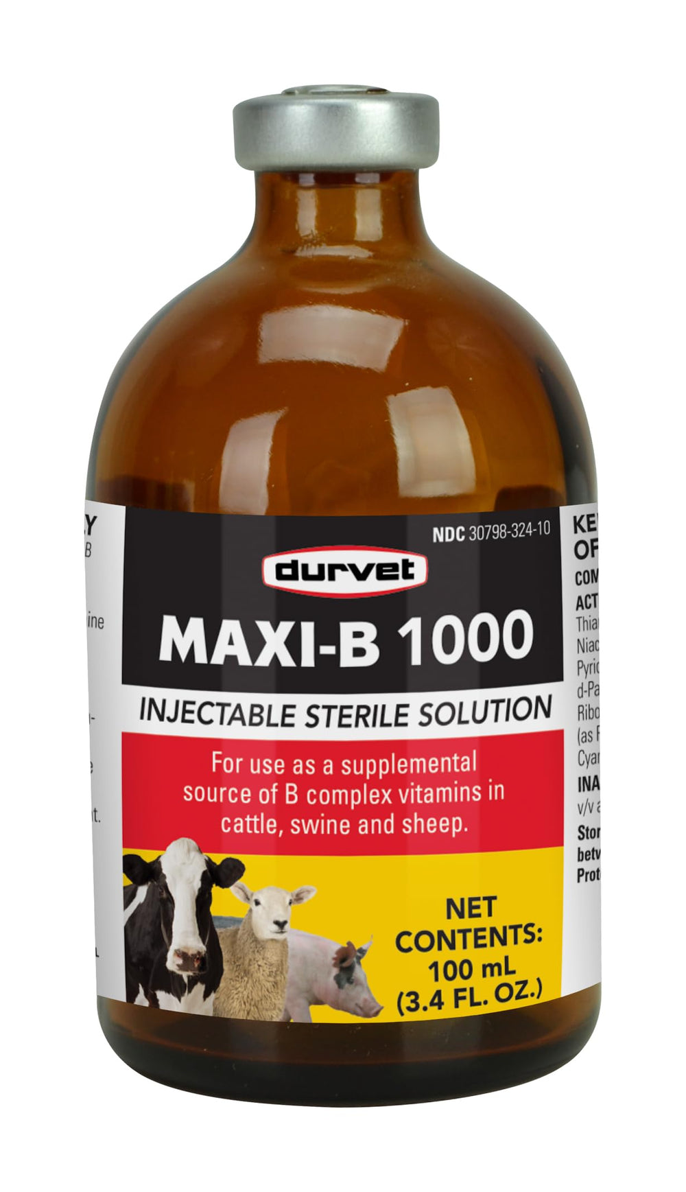 Durvet Maxi-B 1000 bottle offers potential pain support for aging dogs.