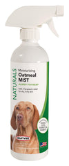 Durvet Naturals Oatmeal Mist bottle for gentle cleansing of itchy, sensitive skin.