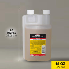 Durvet Permethrin EC 10% label close-up with usage guidance