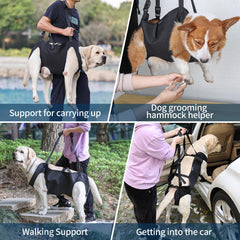Duuclume Dog Lift Harness soft padding provides comfortable support.