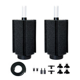 DVHEY sponge filter close-up shows ceramic media for improved tank filtration.