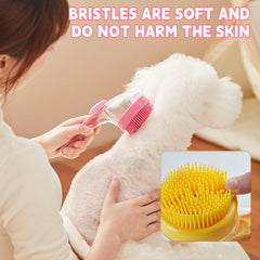 DVHNMK pet bath brush soft-massage highlights gentle skin stimulation during grooming