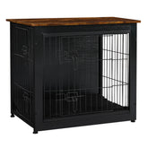 DWANTON dog crate furniture cushion interior showcases cozy sleep space.