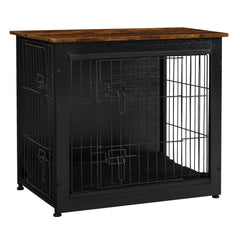 DWANTON dog crate furniture cushion interior showcases cozy sleep space.