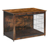 Dwanton dog crate furniture with cushion inside for cozy naps and crate function