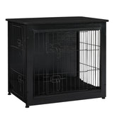 Dwanton dog crate furniture cushion interior showcases cozy crate space.